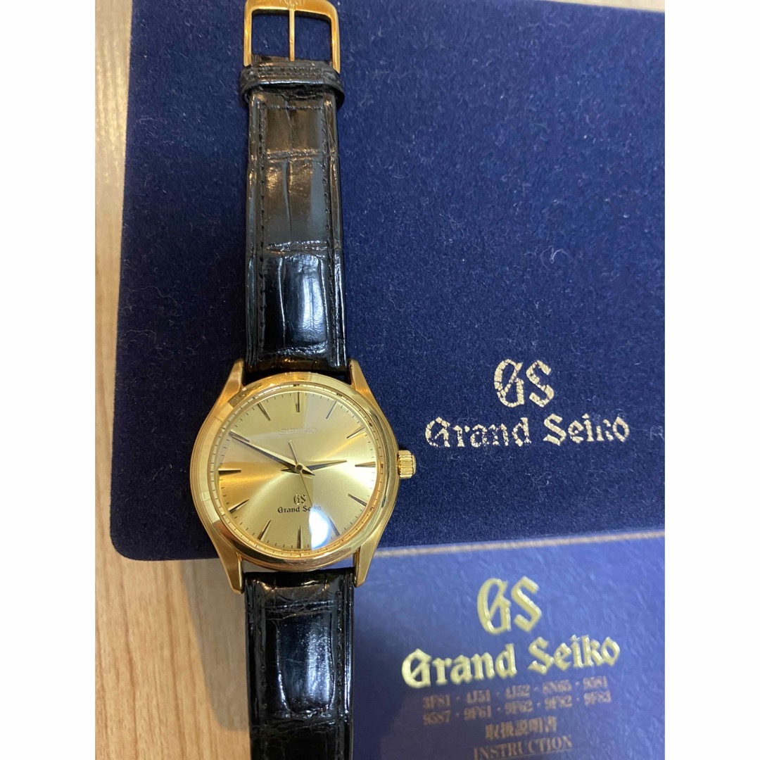 美品　金無垢 SEIKO GS 18KT  グランドセイコー  クォーツ