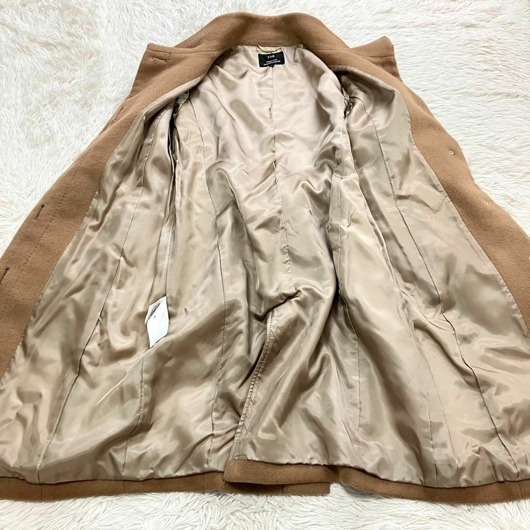 23区 - 極美品 23区 ロングコート キャメル スタンドカラー ベルト