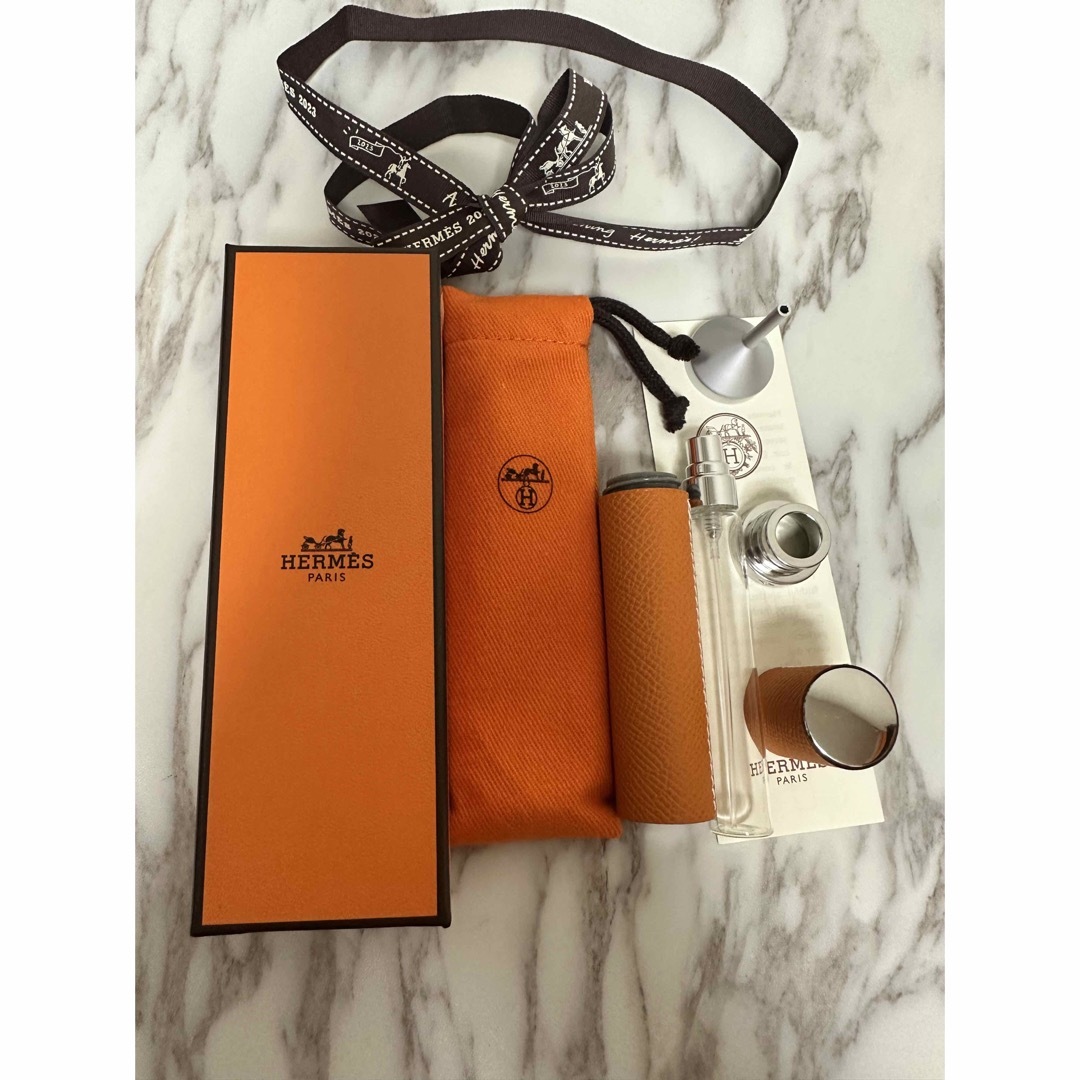 HERMES】未使用 エルメス レザー レフィラブル アトマイザー-
