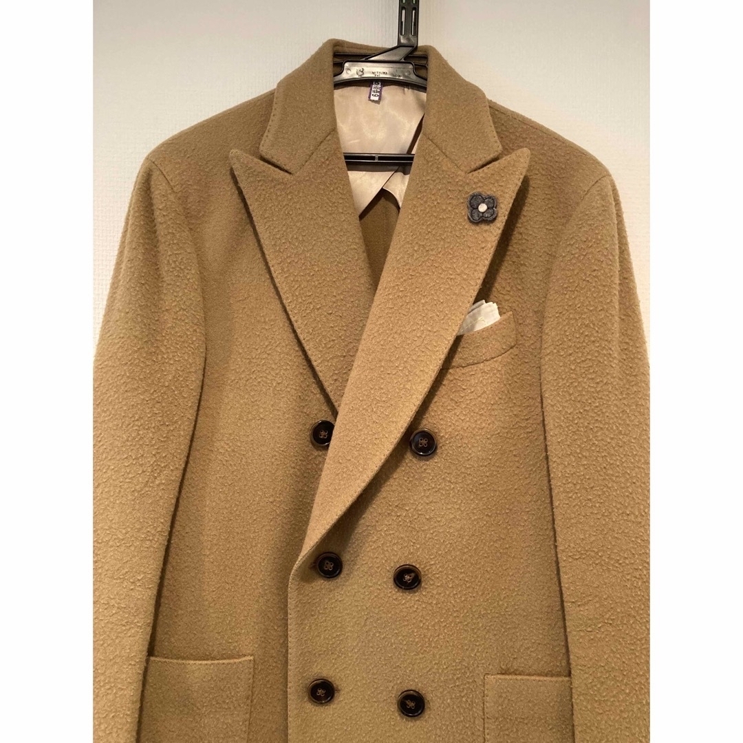 LARDINI - ラルディーニLARDIのダブルチェスターコート50 XL ベージュ