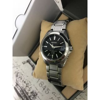 SEIKO - 超美品! SEIKO セイコー メンズ チタン ソーラー電波 SBTM217