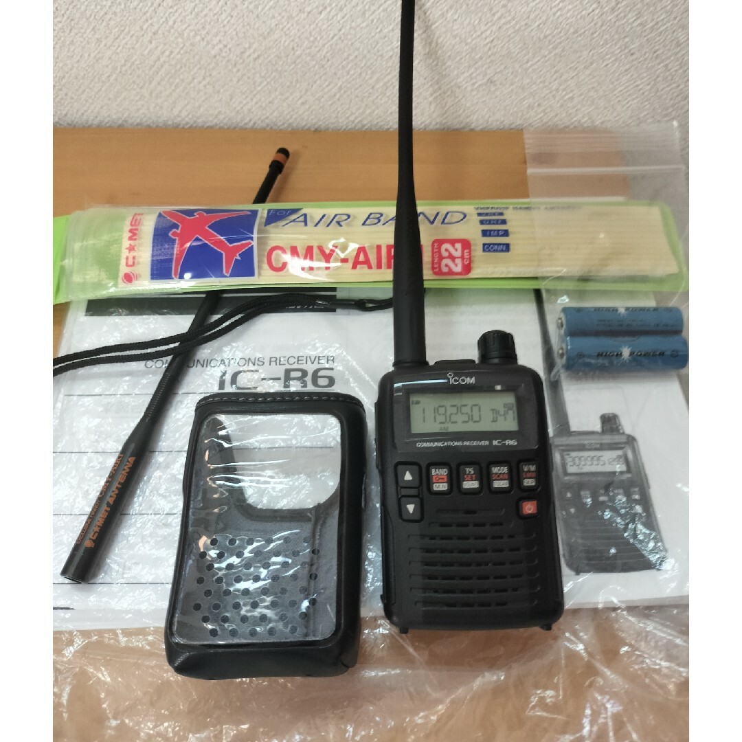 ICOM IC-R6·エアバンドスペシャル·受信改造済·使用感少ない美品の通販 by panorama7000's shop｜ラクマ