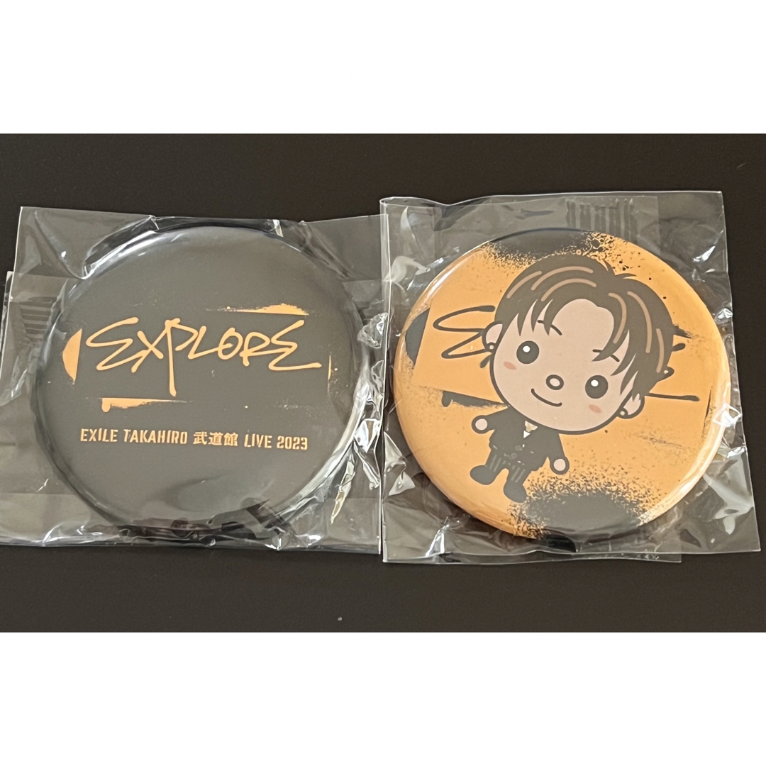 EXILE(エグザイル)のEXILE TAKAHIRO 武道館 EXPLORE 缶バッジ エンタメ/ホビーのタレントグッズ(ミュージシャン)の商品写真