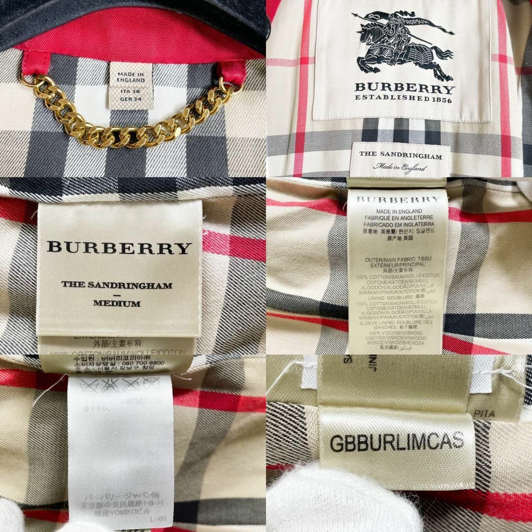 BURBERRY - 極美品 定価22万 現行バーバリー サンドリンガム メガ