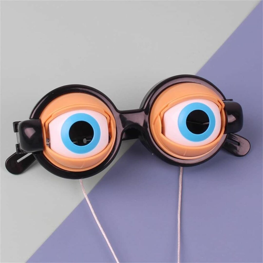 目が動く眼鏡 おもしろ 眼鏡 面白 パーティ 仮装 パーティー イベント用 玩具 メガネ クレイジーアイズ めがね