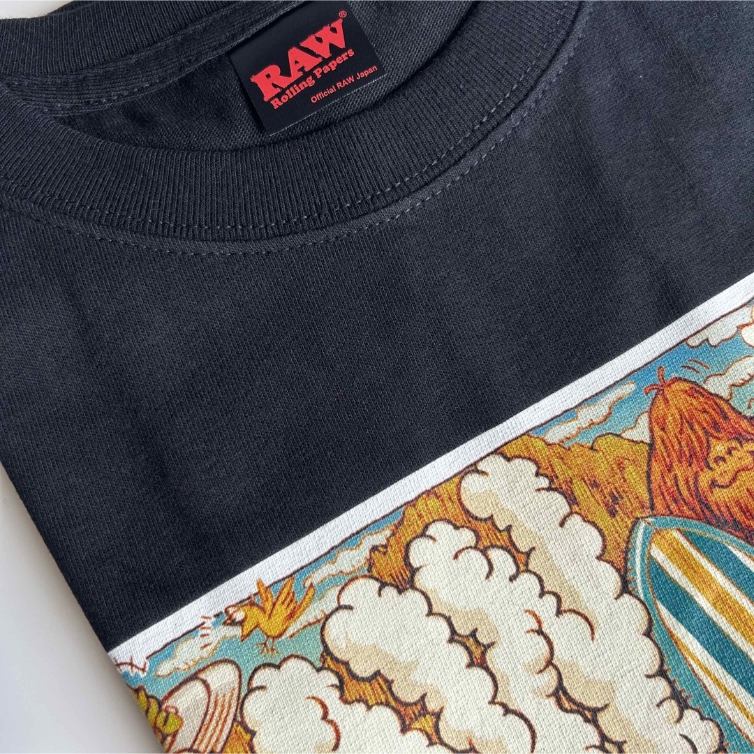 新品　RAW 正規品　ガールサマーTシャツ　ロッキンジェリービーン　黒　Mサイズ メンズのファッション小物(タバコグッズ)の商品写真