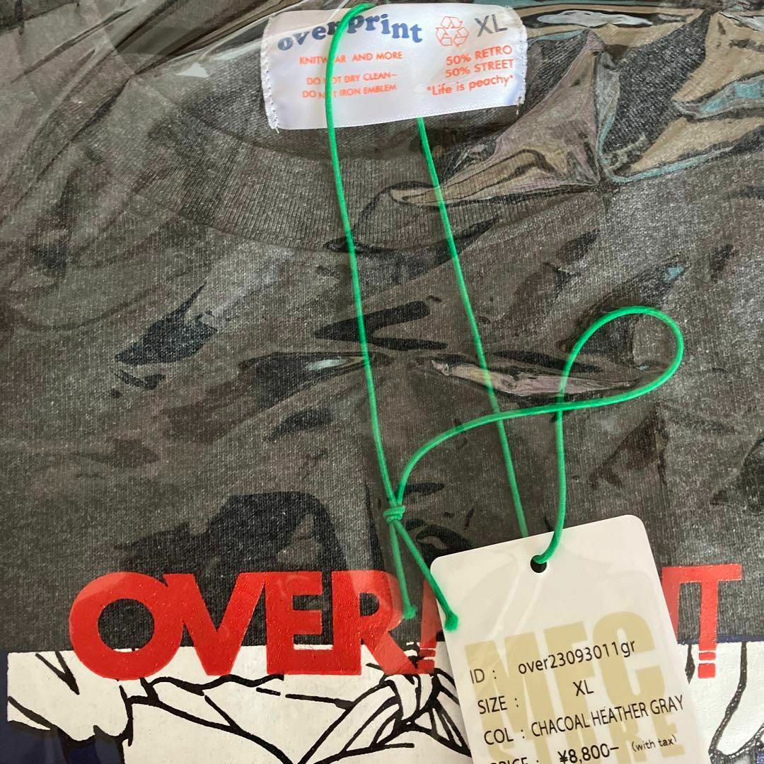 チャコールL OVERPRINT x MFC STORE TEE 古塔つみ - Tシャツ