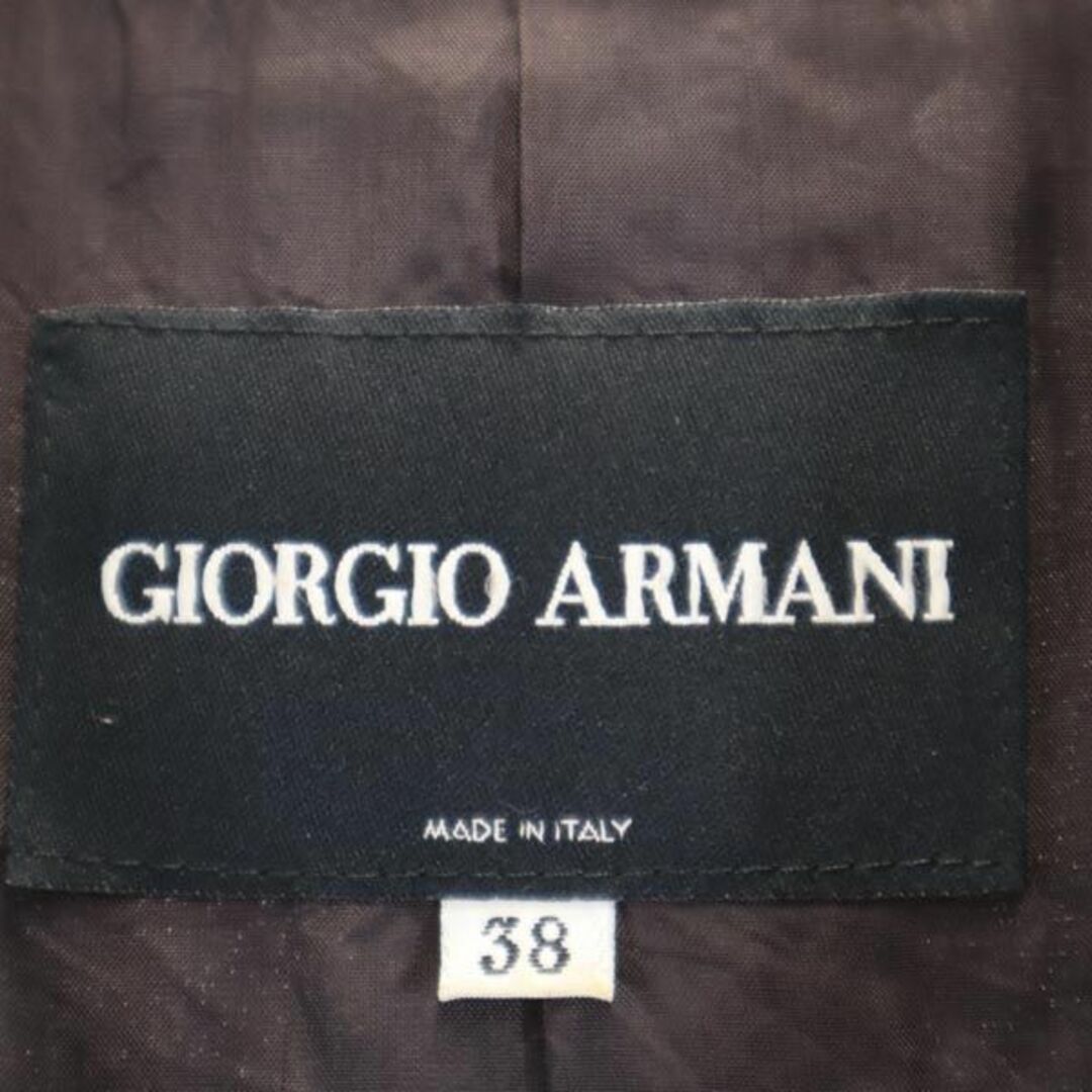 ジョルジオアルマーニ イタリア製 テーラードジャケット 38 ブラウン系 GIORGIO ARMANI レディース   【230923】 7