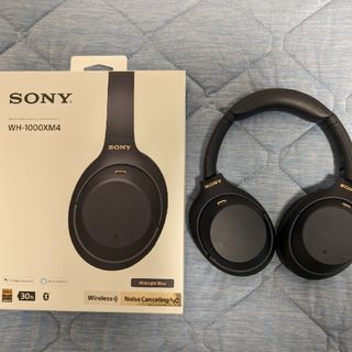 ソニー(SONY)のSONY WH-1000XM4 ミッドナイトブルー 目立った傷や汚れなし(ヘッドフォン/イヤフォン)