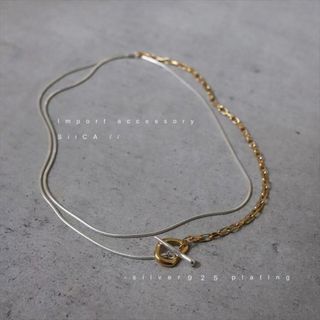 ビューティアンドユースユナイテッドアローズ(BEAUTY&YOUTH UNITED ARROWS)の【SILVER925コーティング】ネックレス No.N2302 GOLD(ネックレス)