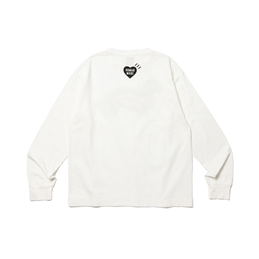 ヒューマンメイド GRAPHIC L/S T-SHIRT #2 白XL-