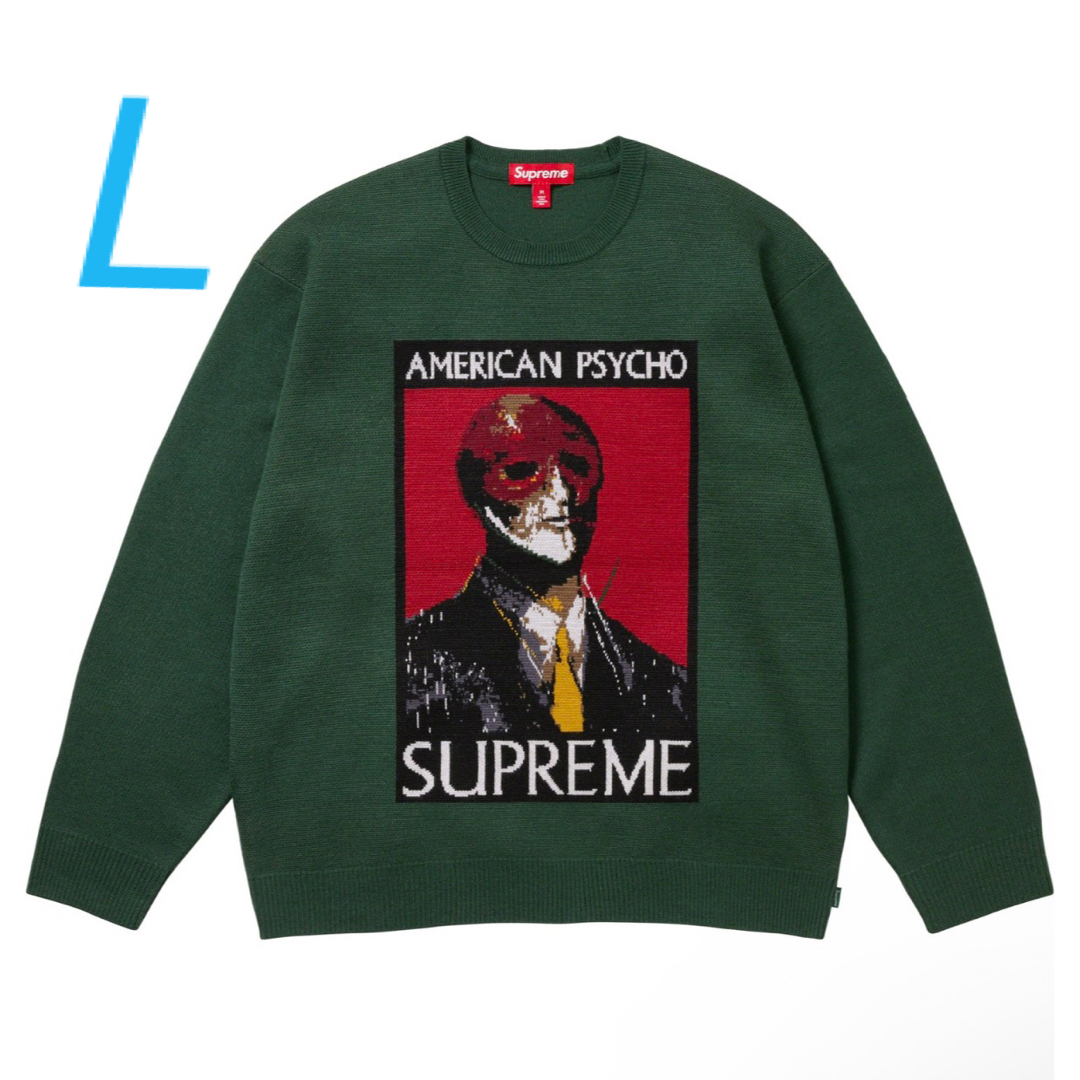 supreme American Psycho Sweater green