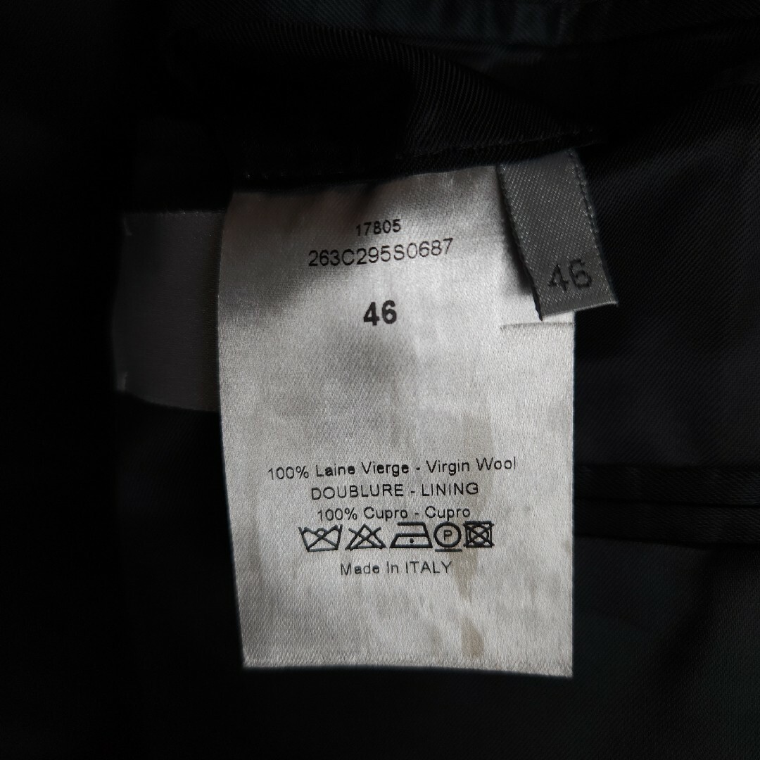 12ss Dior homme スモーキングジャケット ブラック ディオールオム