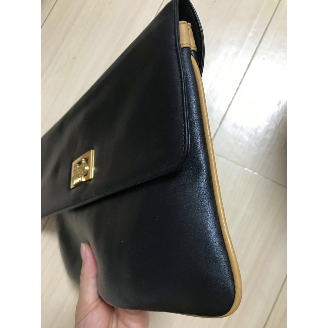 【希少】セリーヌ　CELINE ビンテージ　馬車金具　クラッチバッグ