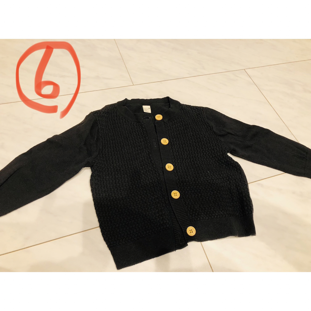 ⑥(古着) apres les cours カーディガン キッズ/ベビー/マタニティのキッズ服男の子用(90cm~)(カーディガン)の商品写真