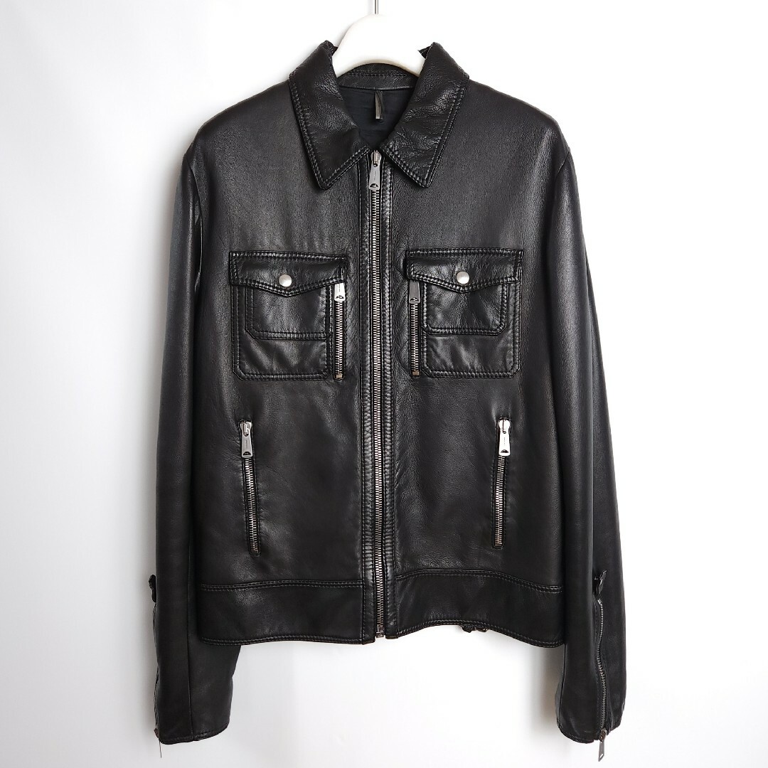 06AW Dior homme ジップポケットレザージャケット ディオールオム | フリマアプリ ラクマ 06AW Dior homme ジップポケットレザージャケット ディオールオム | フリマアプリ ラクマ