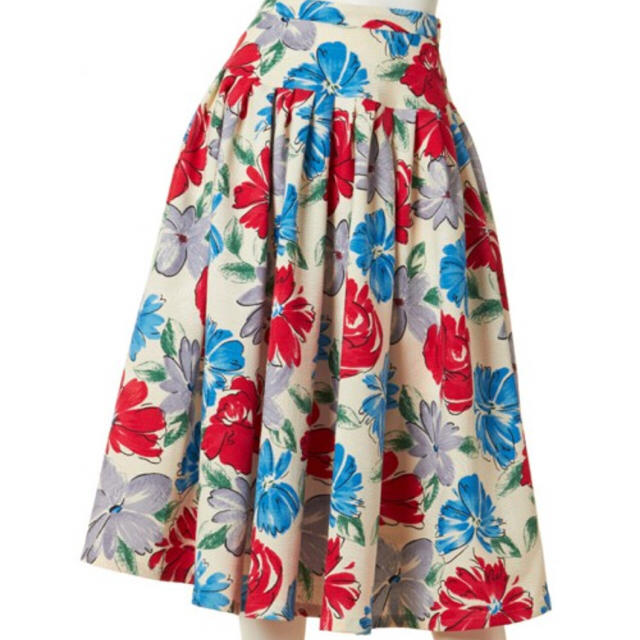 Lily Brown(リリーブラウン)のリリーブラウン 花柄 スカート レディースのスカート(ひざ丈スカート)の商品写真