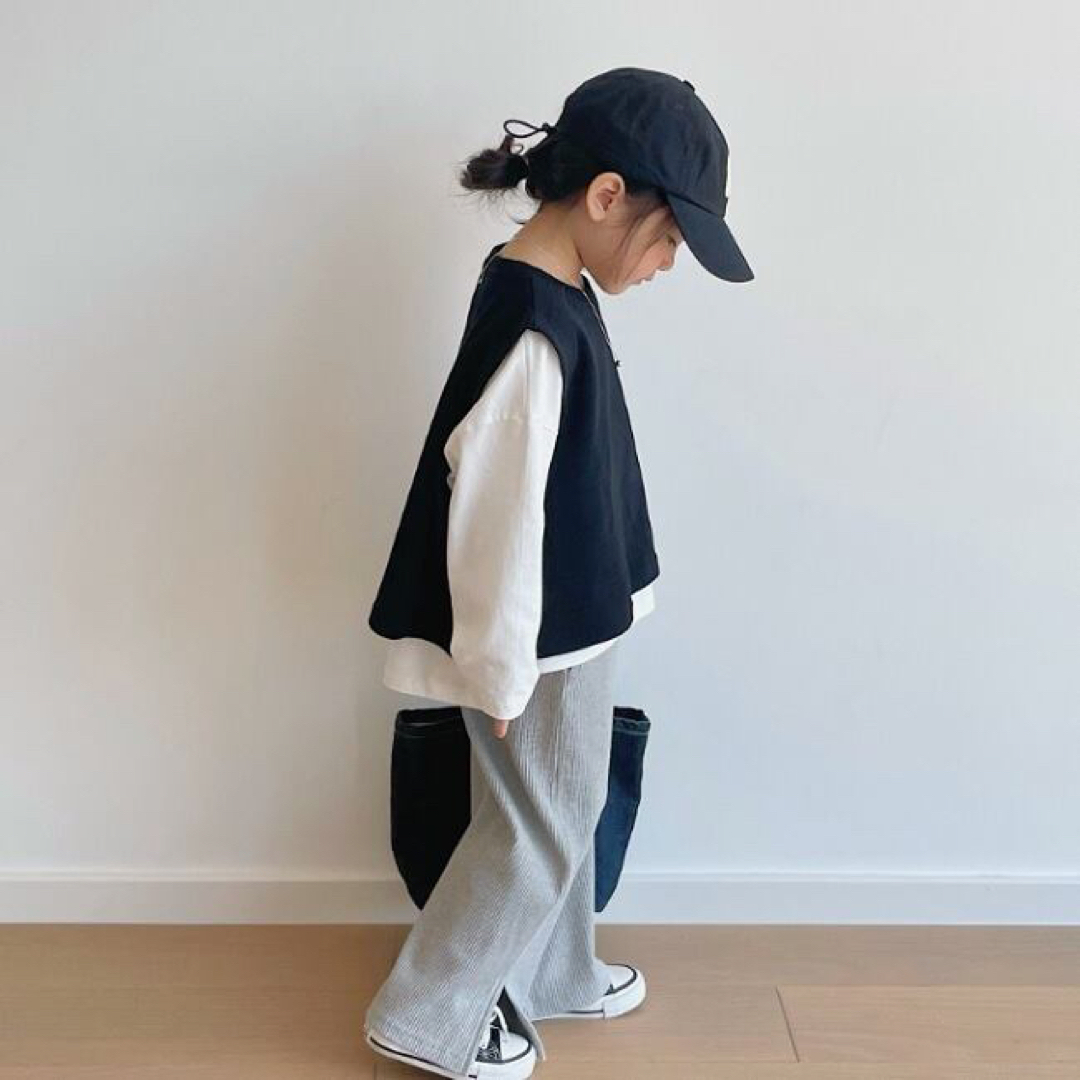 ベスト ジレ 秋物 シンプル 新品未使用 重ね着
