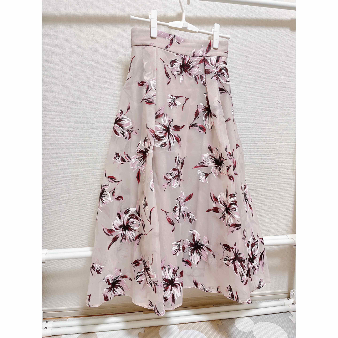プロポーションボディドレッシング♡ラバーフラワータックスカート♡ベージュ 6