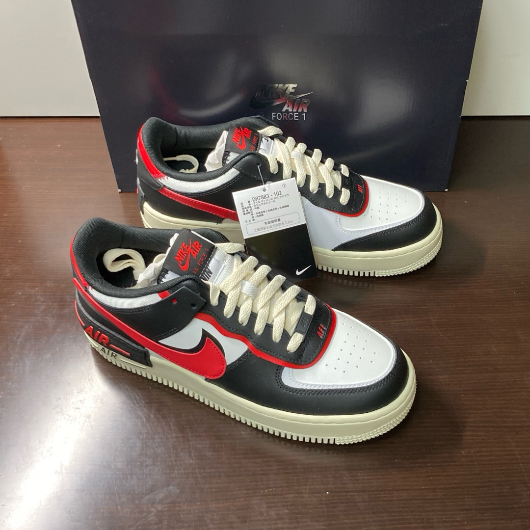 【新品23cm】NIKE エアフォース１シャドウ ホワイト/ブラック/レッドメルカリアカウント名UUU