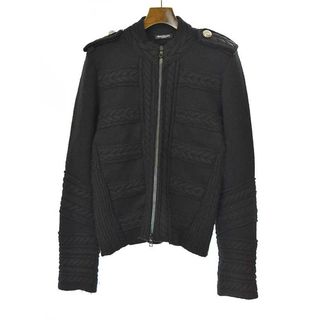 バルマン(BALMAIN)のBALMAIN HOMME バルマン オム 12AW ヴァージンウール ナポレオンニットジャケット ブルゾン ブラック XS(その他)