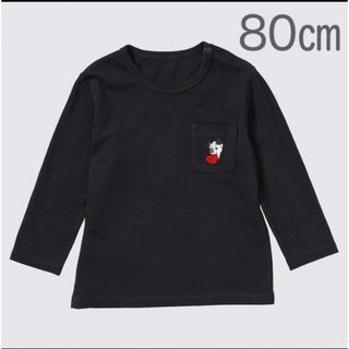 ユニクロ(UNIQLO)の【新品未使用】ユニクロ ベビー 101匹わんちゃんグラフィックTシャツ 80(Ｔシャツ)