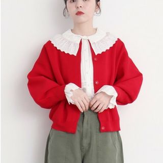 ドットアンドストライプスチャイルドウーマン(Dot&Stripes CHILDWOMAN)の新品CHILD WOMAN チャイルドウーマン アモッサニットカーディガン(カーディガン)