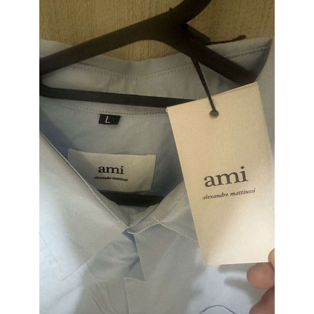 ami オーバーサイズシャツ ブルー - シャツ