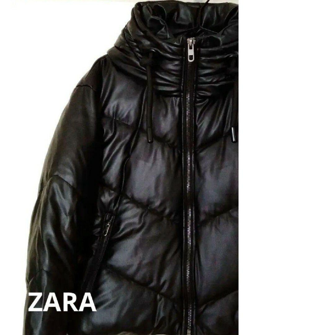 ZARA ザラ　ファーフード　3WAY 中綿ジャケット　黒　XS