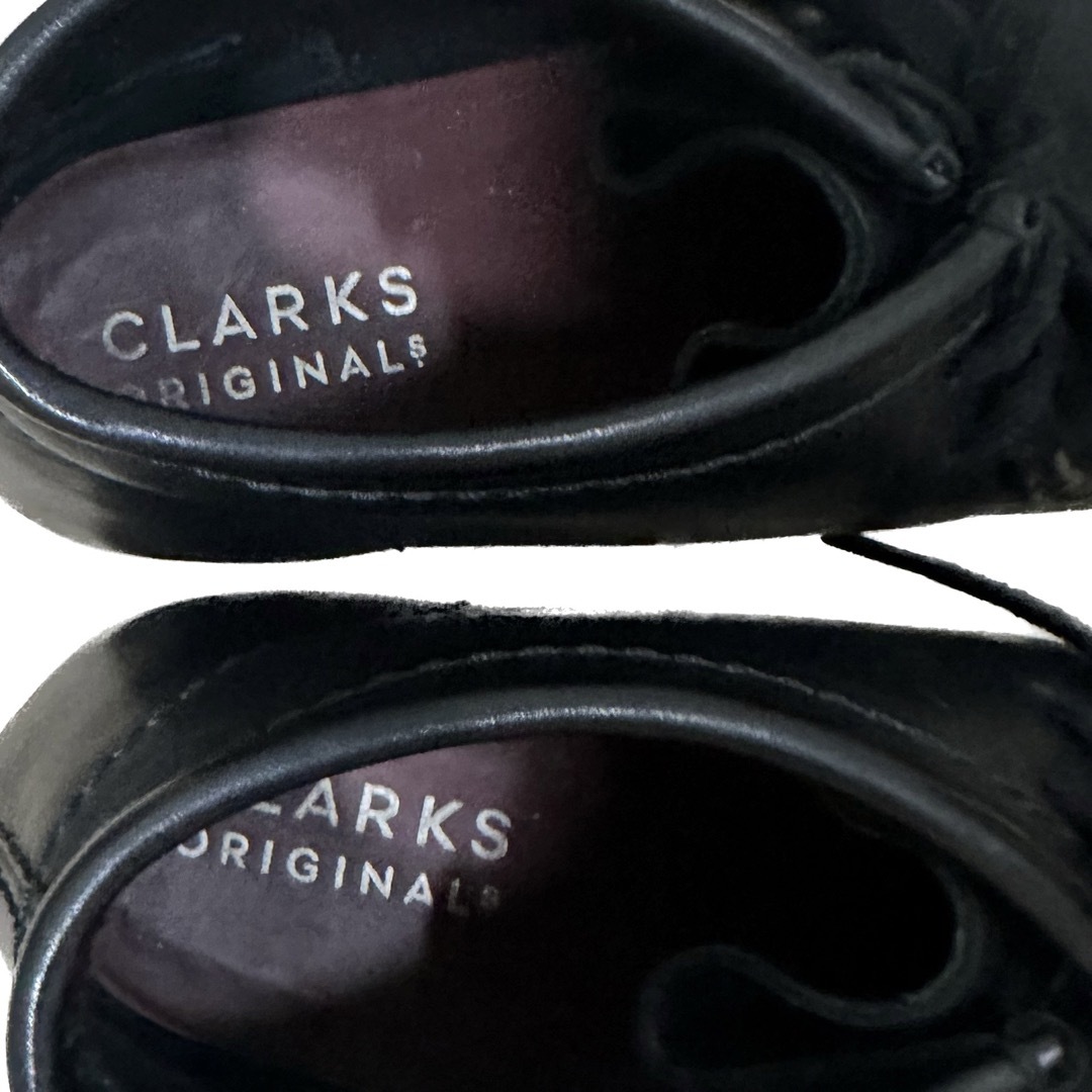 Clarks Wallabee Boots Black Leather