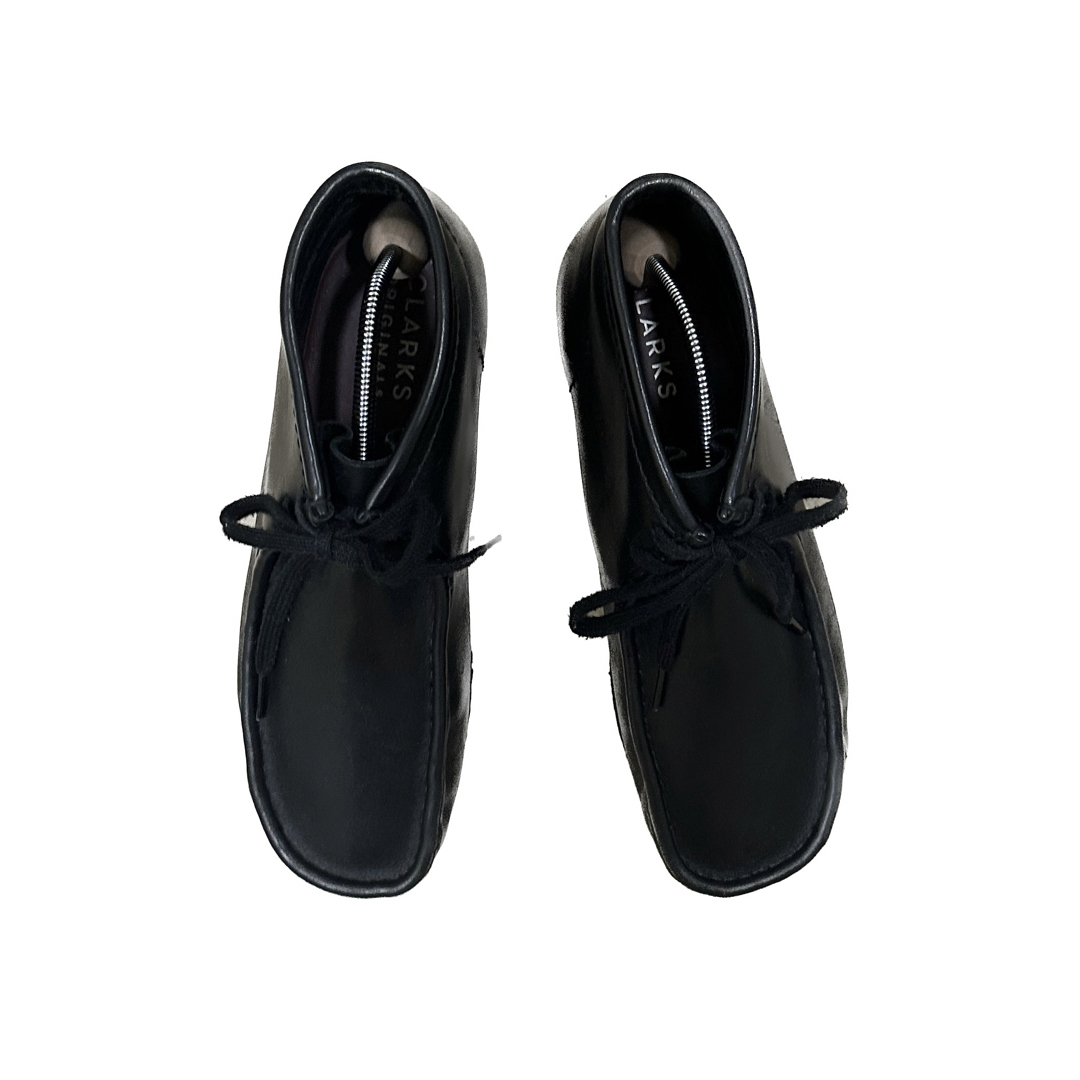 Clarks Wallabee Boots Black Leather