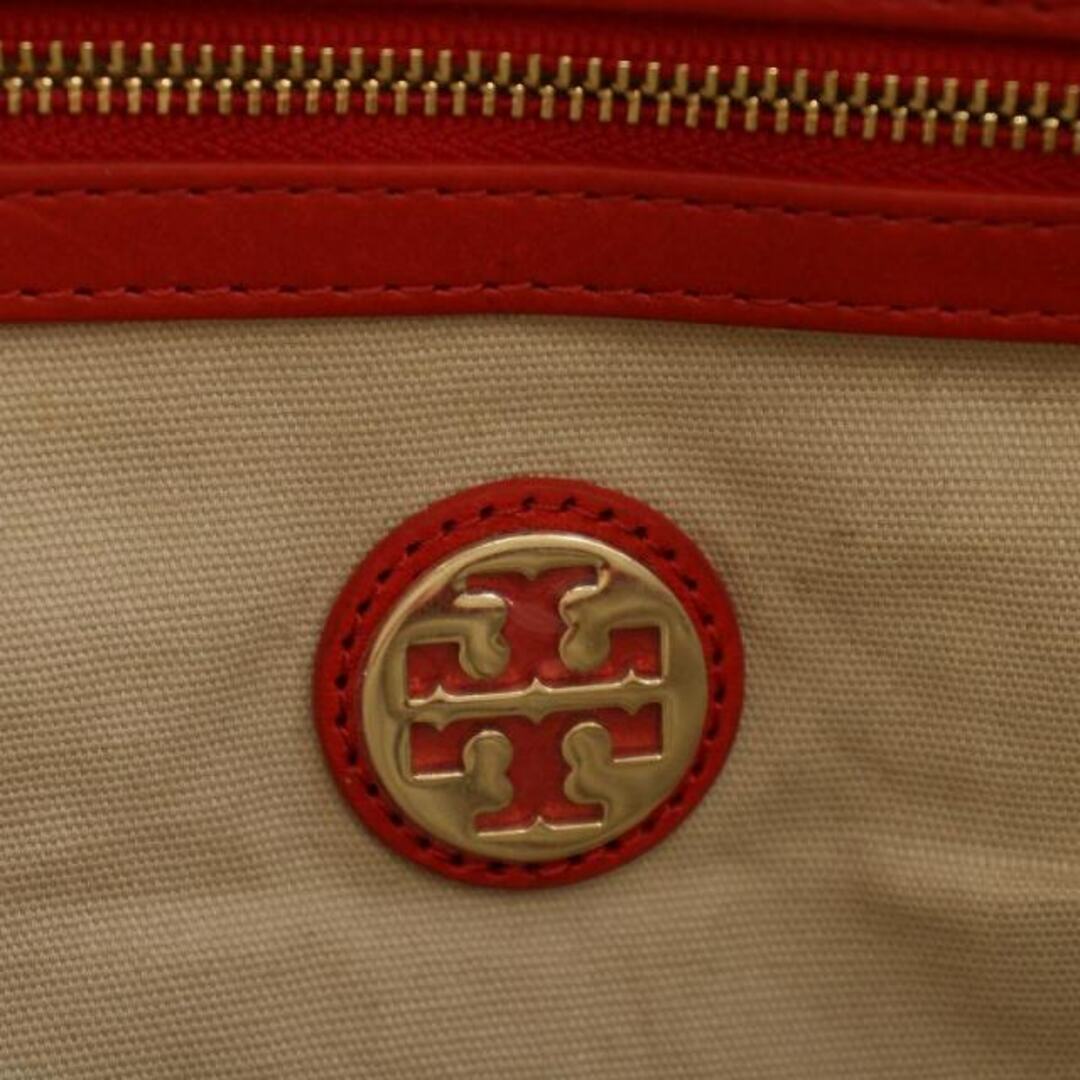 Tory Burch(トリーバーチ)のトリーバーチ TORY BURCH トートバッグ ハンドバッグ レザー ロゴ 赤 レディースのバッグ(トートバッグ)の商品写真