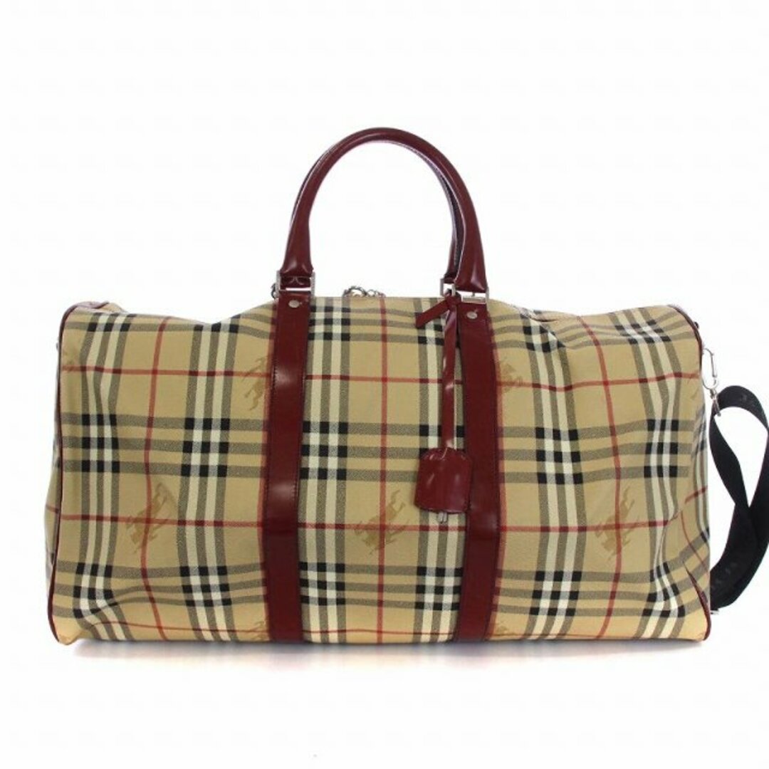 BURBERRY(バーバリー)のバーバリー ボストンバッグ ショルダーバッグ ノバチェック シャドーホース レディースのバッグ(ボストンバッグ)の商品写真