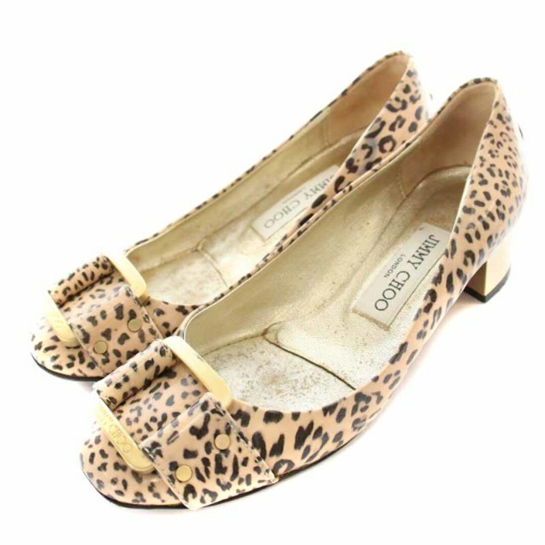 JIMMY CHOO - ジミーチュウ パンプス エナメル ラウンドトゥ 34 21cm