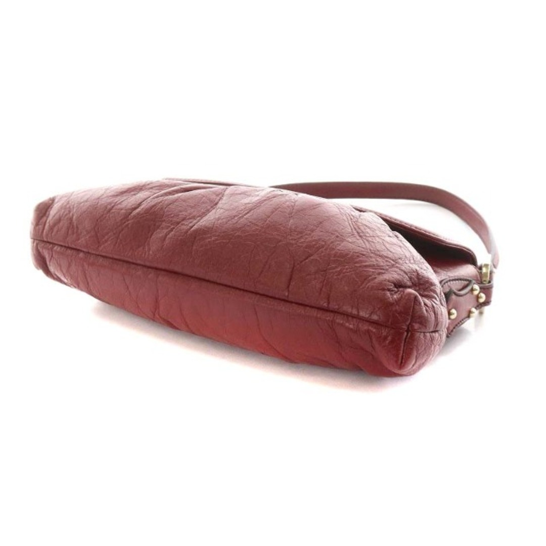 FENDI - フェンディ FENDI シェフバッグ ハンドバッグ レザー ボルドー