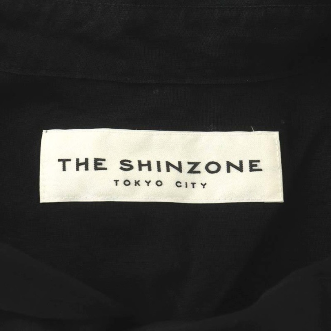 Shinzone(シンゾーン)のシンゾーン Shinzone コットンオーガンジーブラウス シャツ 半袖 F 黒 レディースのトップス(シャツ/ブラウス(半袖/袖なし))の商品写真