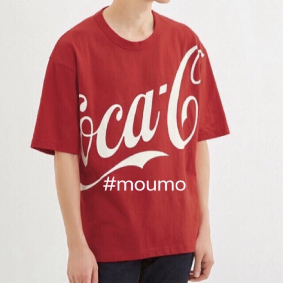 GU(ジーユー)の●値下不可●GU×Coca Cola Tシャツ レッド×ホワイト Sサイズ メンズのトップス(Tシャツ/カットソー(半袖/袖なし))の商品写真