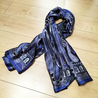 ETRO　エトロ　ナイロン　セタシルク　ペイズリー柄ストール