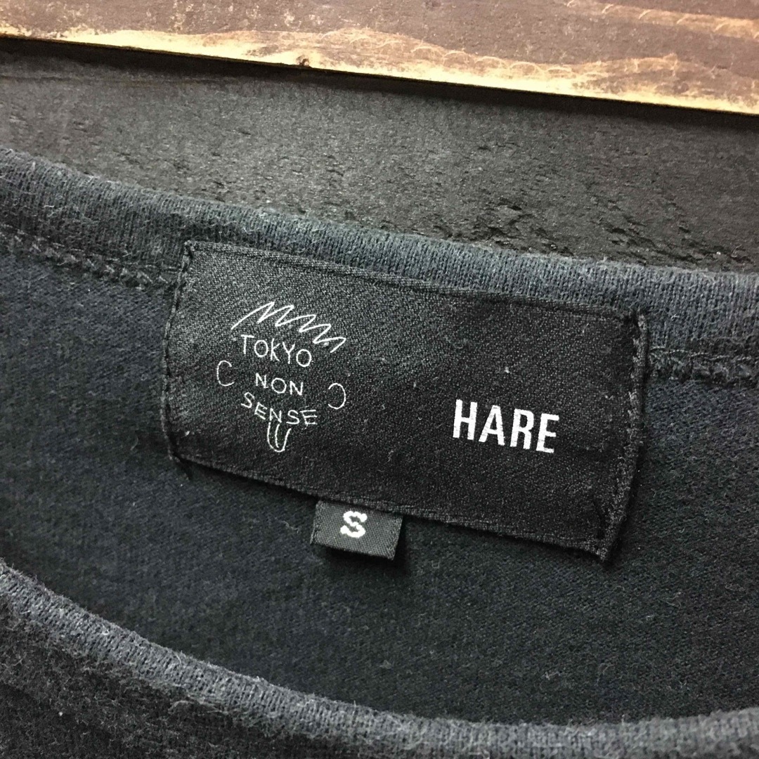 HARE(ハレ)の【人気】ハレ HARE Tシャツ S 黒 コラボ  メンズのトップス(Tシャツ/カットソー(半袖/袖なし))の商品写真