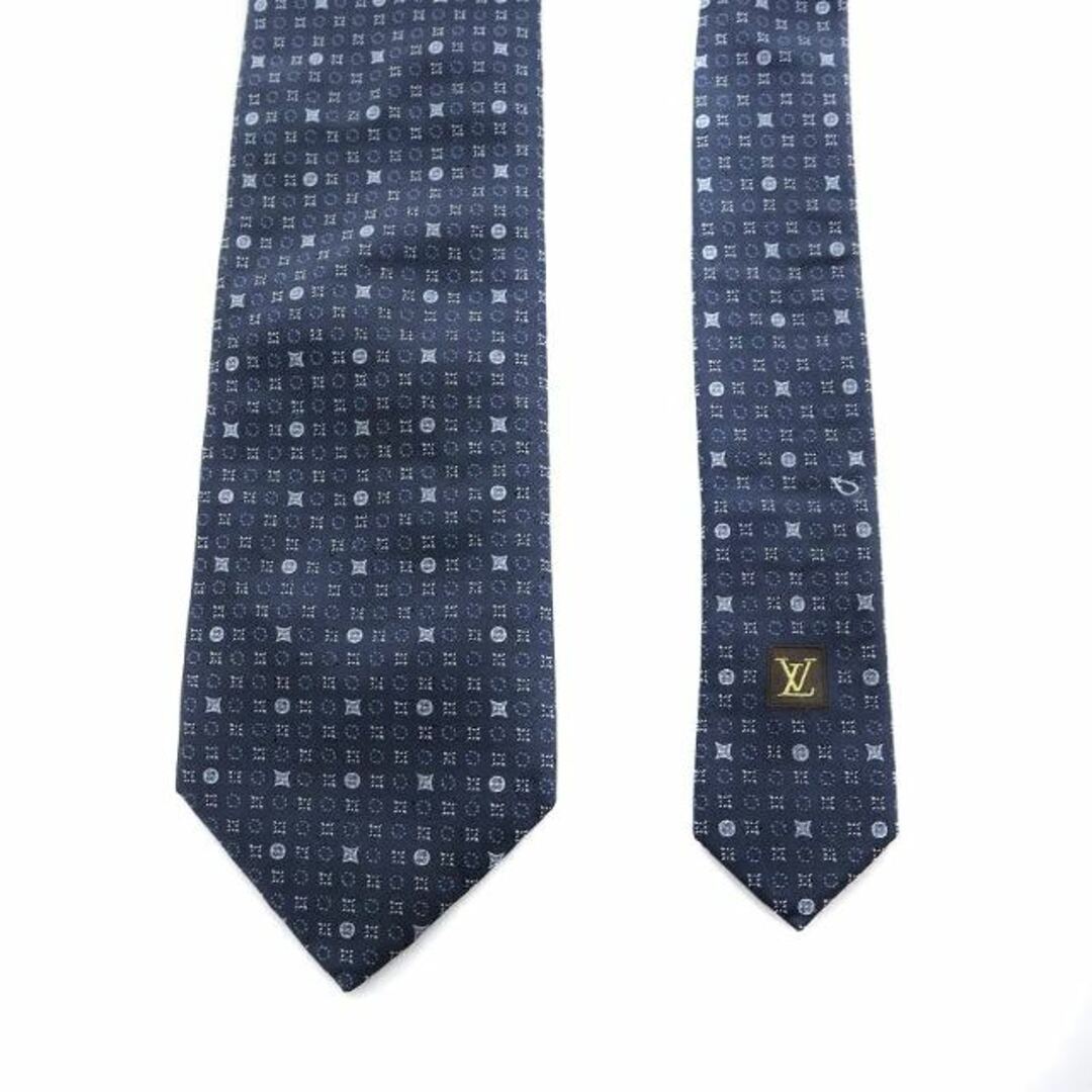 LOUIS VUITTON - LOUIS VUITTON モノグラム総柄シルクネクタイ