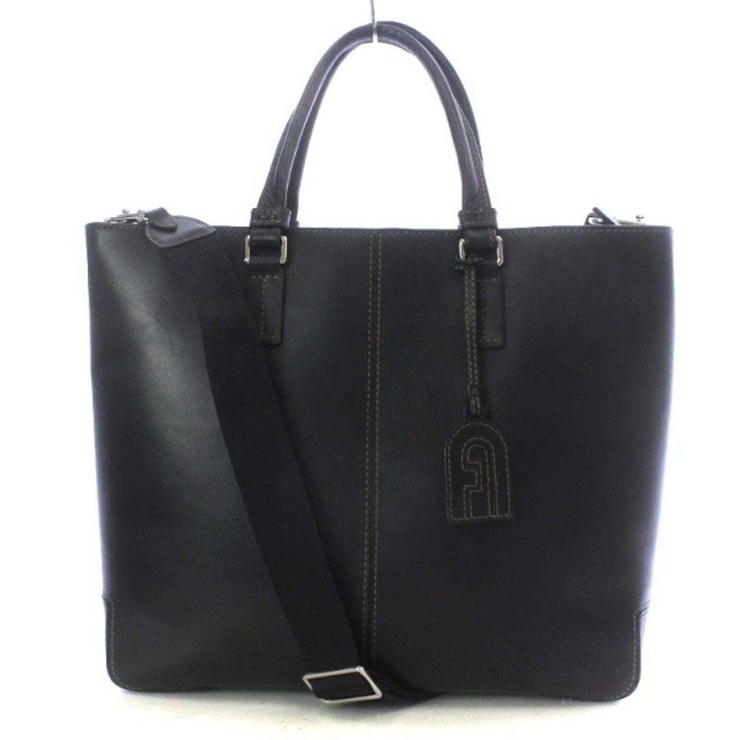 フルラ MAN SIRIO L TOTE E/W 2WAY トートバッグ 黒