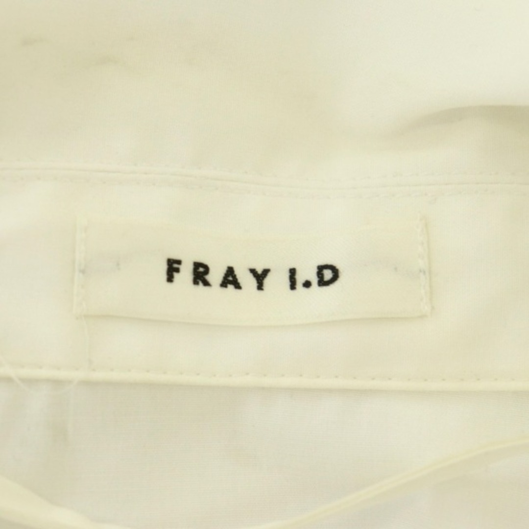 FRAY I.D(フレイアイディー)のフレイアイディー 22SS ウエストタックシャツ 長袖 Vネック コットン混 F レディースのトップス(シャツ/ブラウス(長袖/七分))の商品写真