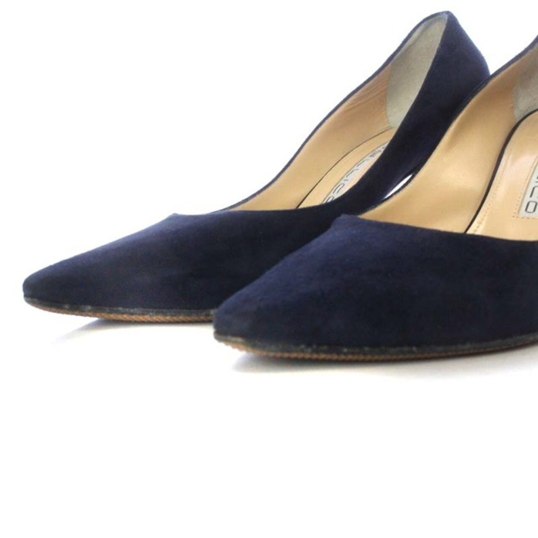 PELLICO(ペリーコ)のペリーコ パンプス ピンヒール スエード 35 22cm 紺 レディースの靴/シューズ(ハイヒール/パンプス)の商品写真