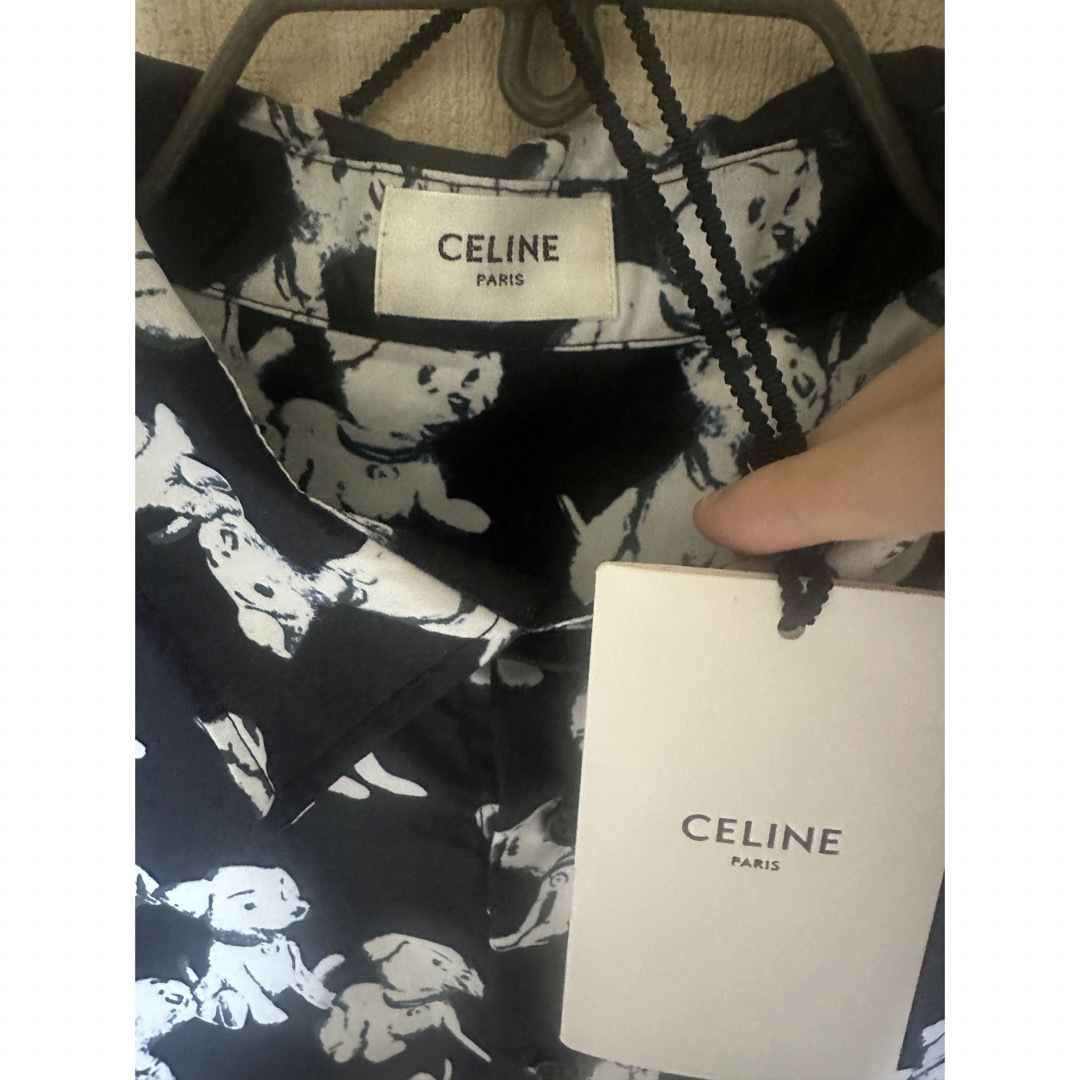 celine - BTS V着用 CELINE プリント シャツ ドッグプリント FUCK 総柄