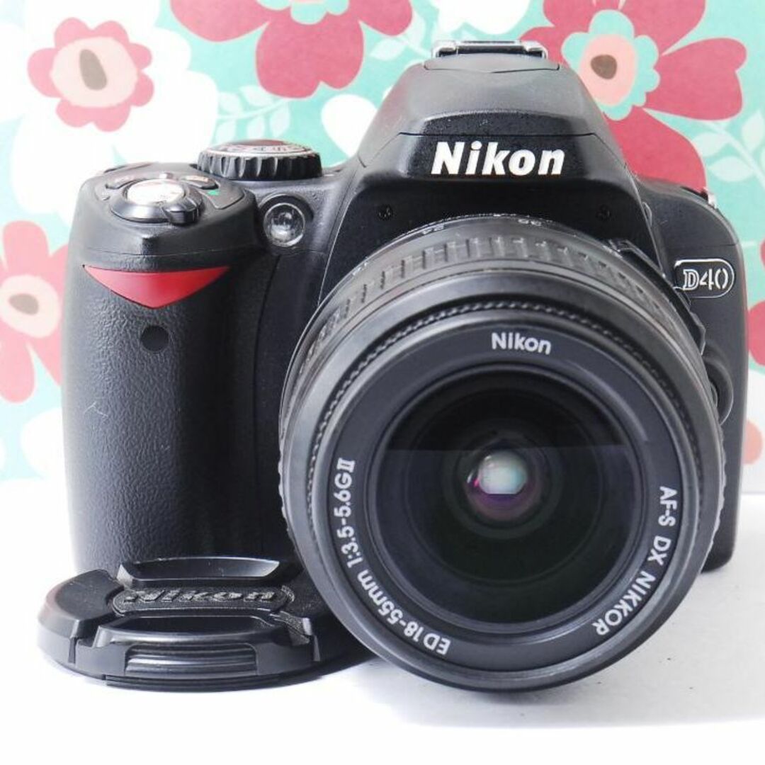 ❤️小さい軽い簡単綺麗❤Nikon D40❤届いてすぐ使える❤️初心者お