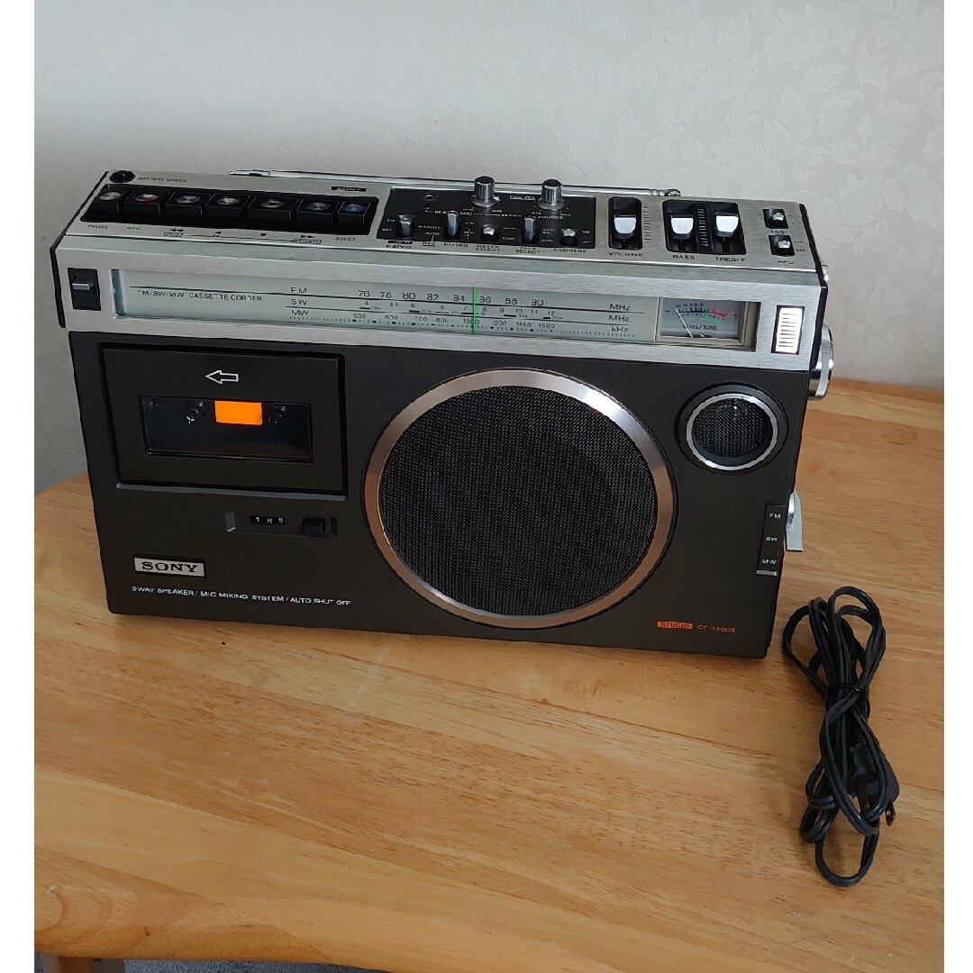 SONY CF-1980Ⅱ スタジオ1980マーク2 昭和レトロ ジャンク品