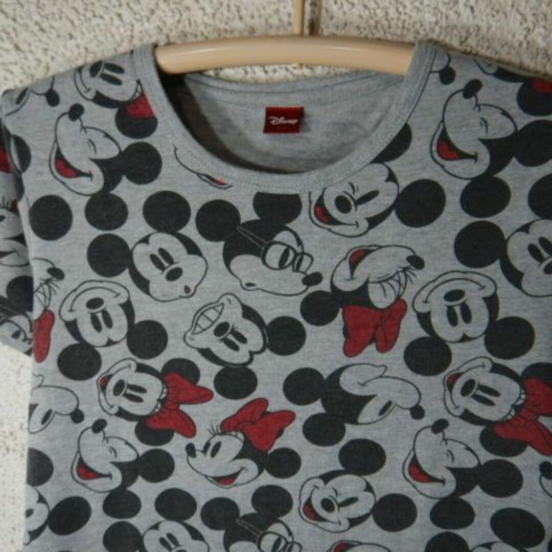 Disney(ディズニー)のo6997　ディズニー　レディース　総柄　デザイン　tシャツ　ミッキー　ミニー レディースのトップス(Tシャツ(半袖/袖なし))の商品写真