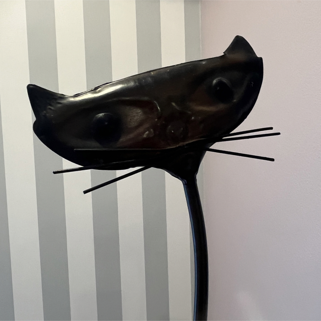 黒猫アート　CAT 置物　ディスプレイ　ハロウィン 3