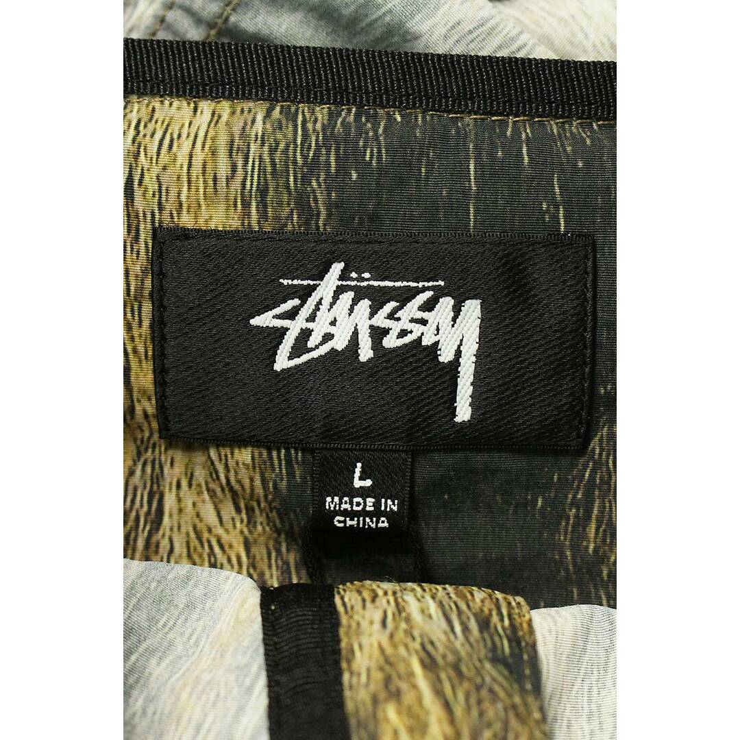 STUSSY   ステューシー AW BEACH SHELL FUR PRINT バックロゴファー