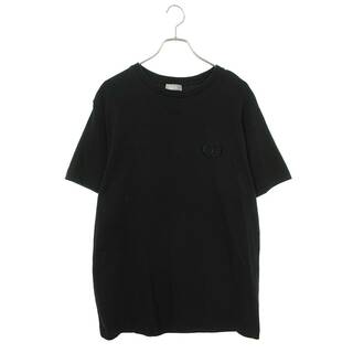 ディオール ロゴ 刺繍 テクニカル ハーフジップ Tシャツ 943J654A0585 メンズ ブラック系 Dior  【アパレル・小物】